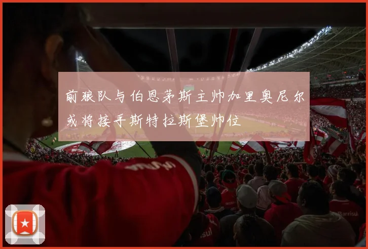 前狼队与伯恩茅斯主帅加里奥尼尔或将接手斯特拉斯堡帅位